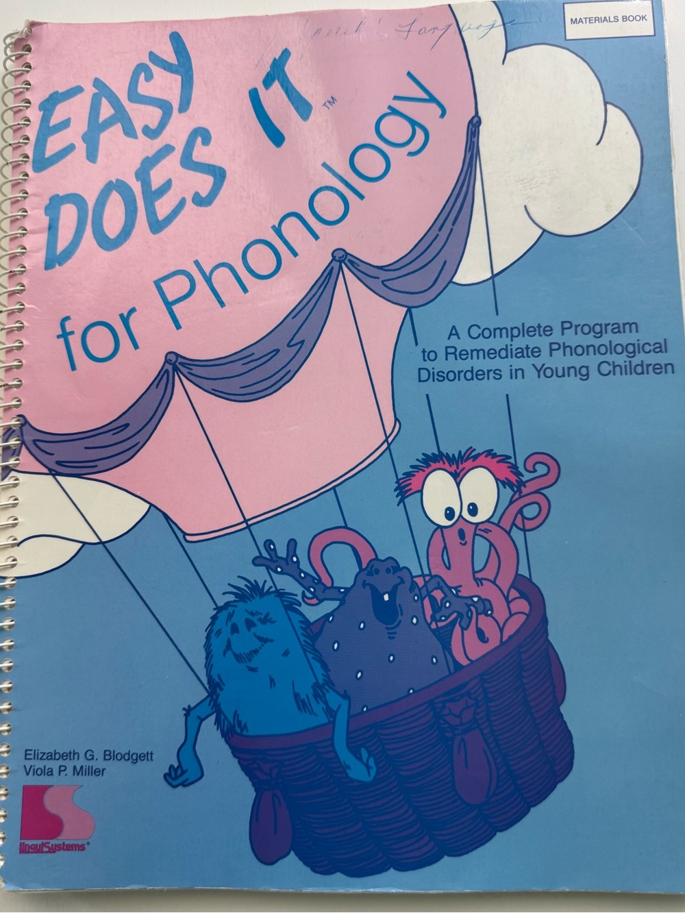 Easy Does It for Phonology A Complete Program Spiral Bound Activity Book Therapy